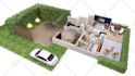 create 2d to 3d floor plan visualizations in 24 hours