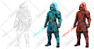 draw 2d sprite, fantasy game art, dnd, and character design