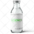 put your label on 3d dropper bottle