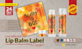 design lip balm label, stickers label badges