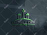 design real estate, construction, home and plumbing logo