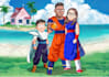 draw you as a dragon ball, anime character