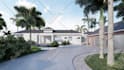 create garden or landscape 3d rendering