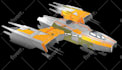 design production quality star wars like space ship concept art