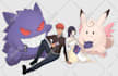 draw a customized trainer and pokemon for you
