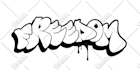 top quality bubble and throw up style graffiti design