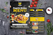 design restaurant menu, digital menu or TV screen menu
