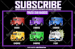 make sub badges and bit badges for twitch and kick