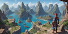 make anime landscape background art novel game wallpaper