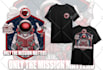 custom design space astronaut for tshirt mascot merchandise