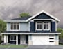 do realistic 3d rendering architecture of house exterior
