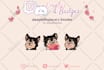 draw cute chibi avatar and emotes