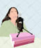 create flat minimalist vector portrait for your family or team