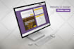 design one page or landing page website template, web ui
