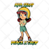 make vintage custom sticker design