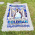customize memorial grave blanket, banner, and  tshirt