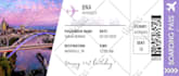 design editable boarding pass ticket surprise airline gift