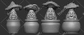 make a 3d character for a game or 3d printing