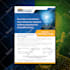 design a modern one pager media or press kit, company flyer