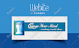 design facebook cover post and banner