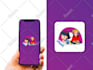 design modern mobile app icon and app logo design