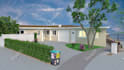 create 3d exterior design for house