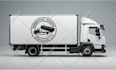 do logistics transport freight dispatching logo design