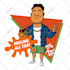 draw your portrait in 90s cartoon styles no ai