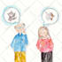 create hand painted watercolor children book illustrations