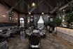 realistic modern restaurant interior design architecture 3d render 3d model