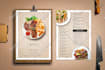 do restaurant menu design, modern food menu or digital menu