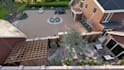 design  landscape, backyard, frontyard, garden, patio, and 3d rendering
