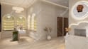 make 3d interior design and rendering of commercial space