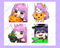 draw cute custom emotes for your twitch in my style