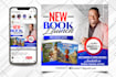 do a professional book signing and book launching flyer