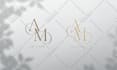 create modern wedding logo, monogram, or initials design