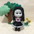 make a cute plush doll using felt fabric with beads eyes