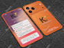 design iphone 17 pro max style business card