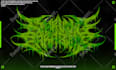 design death metal logo with texture and chrome effect