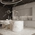 design modern kitchen, bathroom, office space design, 3d rendering, cad drafting