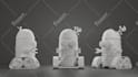create 3d cute character modeling design for game printing sclupting