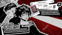 draw persona 5 half body portrait illustration
