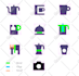 design clean custom icons for your app website or brand