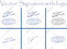 vector, trace, copy your signature, handwriting, autograph