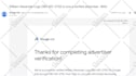 do google ads advertiser verification in few hours