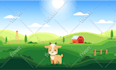 draw professional vector landscape illustration