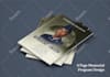funeral program booklet and obituary design