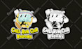 design a professional retro mascot logo in cuphead style
