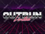 make 80s retro vintage logo chrome neon style