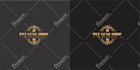 smart monogram logo design, then fancy